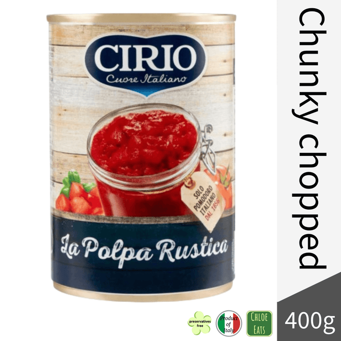 Cirio Polpa rustica chunky chopped tomatoes (bundles 6/24pcs available)