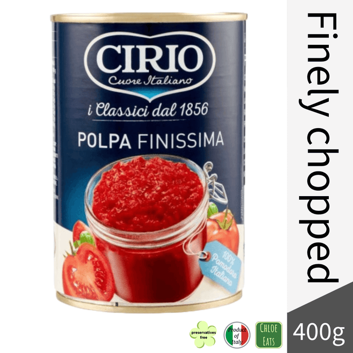 Cirio Polpa finissima finely chopped tomatoes (bundles 6/24pcs available)