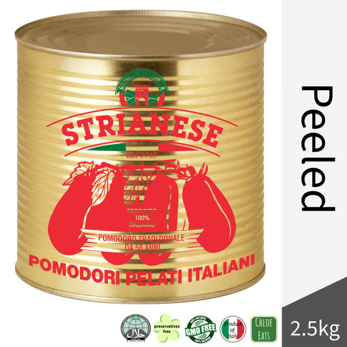 Strianese Italian Peeled Tomatoes 2.5kg (bundles 6pcs available)