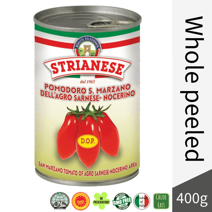 Strianese Pomodori Pelati SAN MARZANO DOP peeled tomatoes (bundles 6/24pcs available)