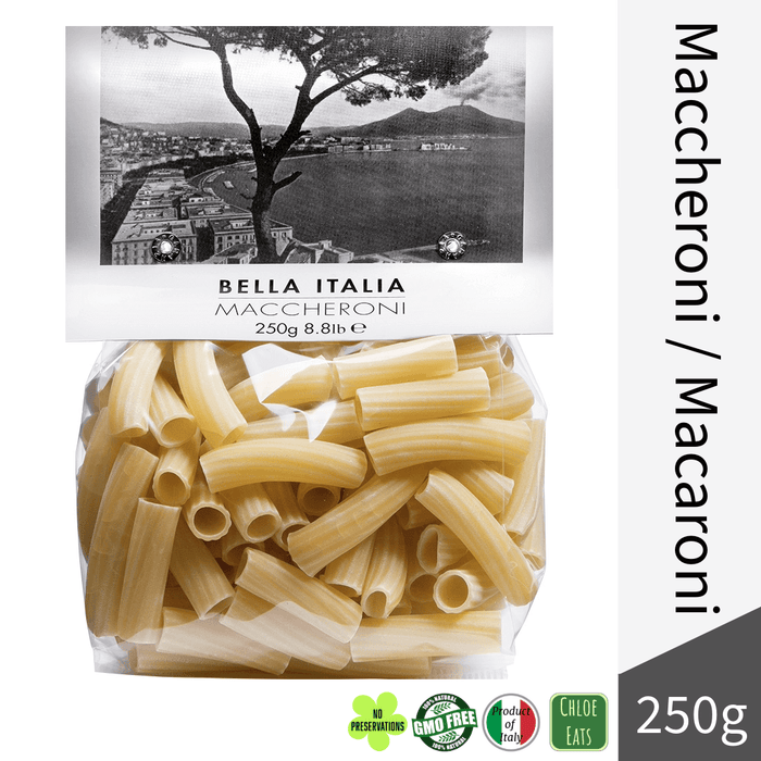 Bella Italia artisanal pasta Maccheroni Macaroni (bundles 6/24pcs available)