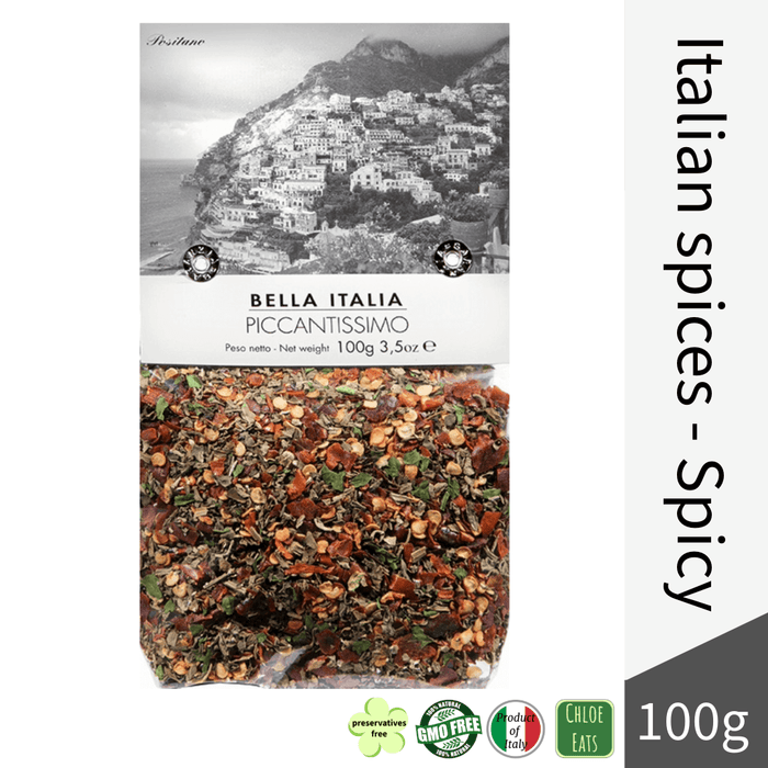 Bella Italia artisanal spice mix Piccantissimo spicy pasta seasoning (bundles 6/24pcs available)