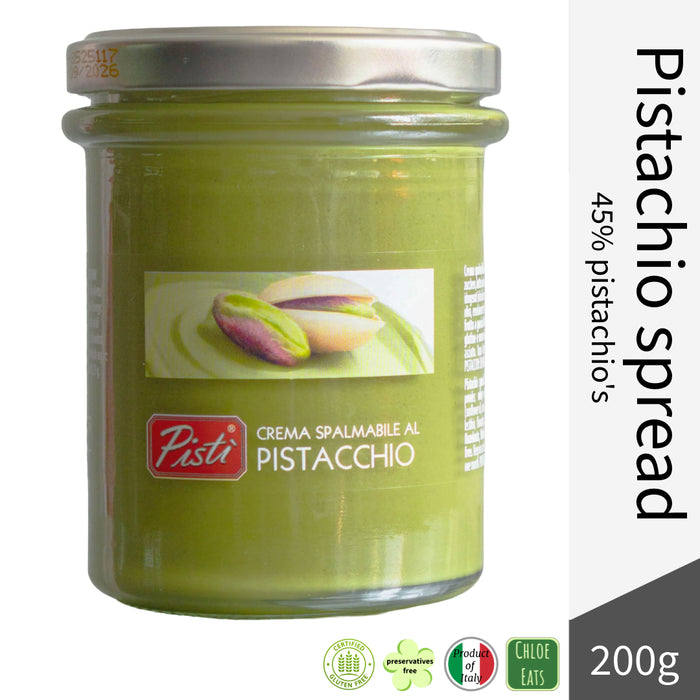 Pisti Italian premium pistachio cream spread 45% for Dubai Chocolate
