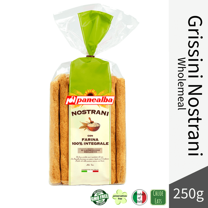 Panealba Grissini Nostrani crackers sticks Wholemeal