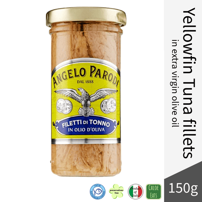 Angelo Parodi Tonno Yellowfin Tuna fillets in olive oil