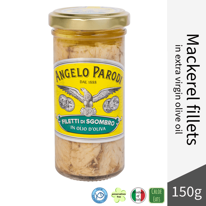 Angelo Parodi Sgombro Mackerel fillets in olive oil 150g