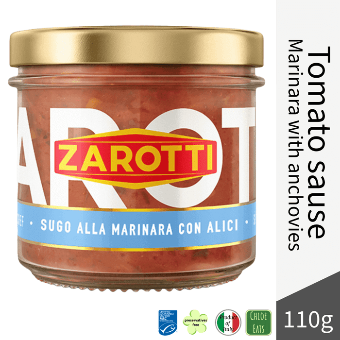 Zarotti tomato sauce Marinara with Anchovies