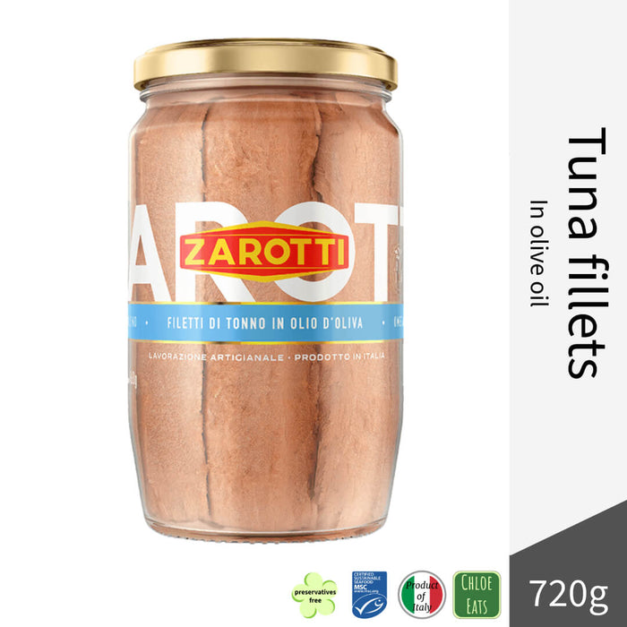 Zarotti Italian Tonno Tuna fillets in olive oil 720g