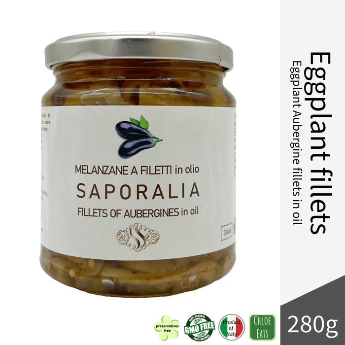 Saporalia artisanal Aubergine Eggplant Fillets in oil