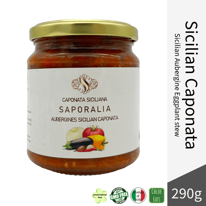 Saporalia artisanal Caponata Siciliana Aubergine Eggplant stew