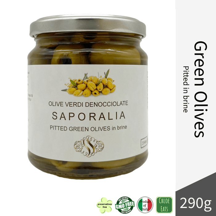 Saporalia artisanal Green Olives - pitted in brine