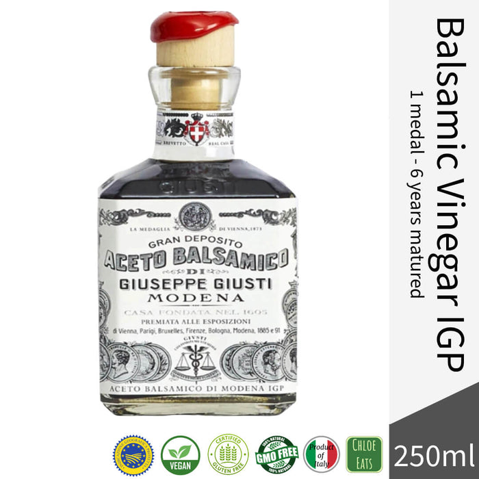 Giuseppe Giusti Italian Balsamic Vinegar of Modena IGP 1 medal - Aged for 6 years