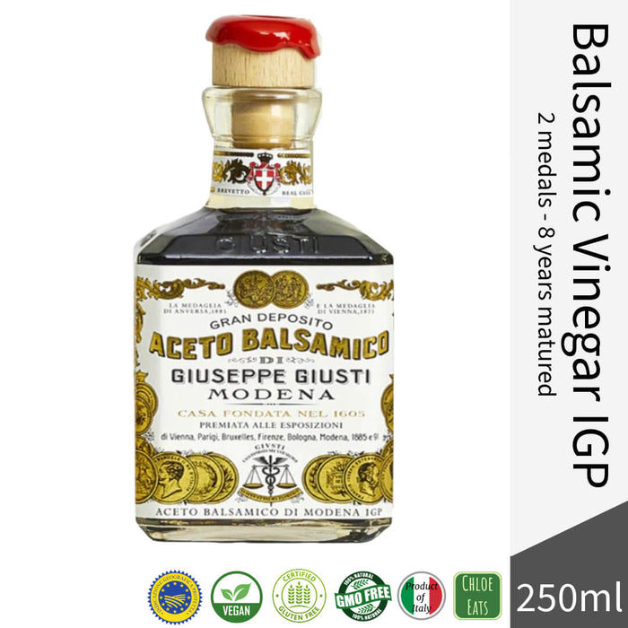 Giuseppe Giusti Italian Balsamic Vinegar of Modena IGP 2 medals - Aged for 8 years