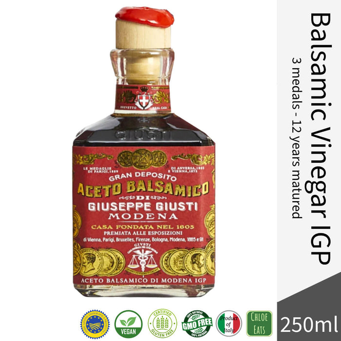 Giuseppe Giusti Italian Balsamic Vinegar of Modena IGP 3 medals - Aged for 12 years