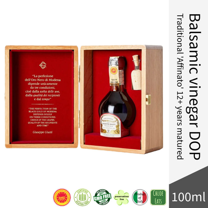 Giuseppe Giusti Italian Balsamic Vinegar of Modena DOP Affinato 100ml - Aged for 12 years