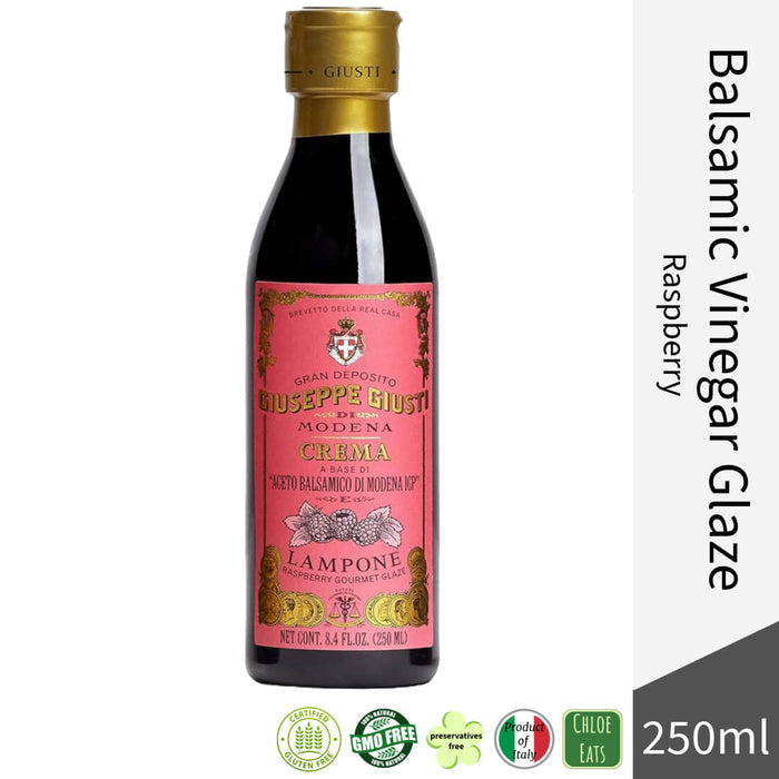 Giuseppe Giusti Italian Balsamic Vinegar Glaze 250ml - Raspberry