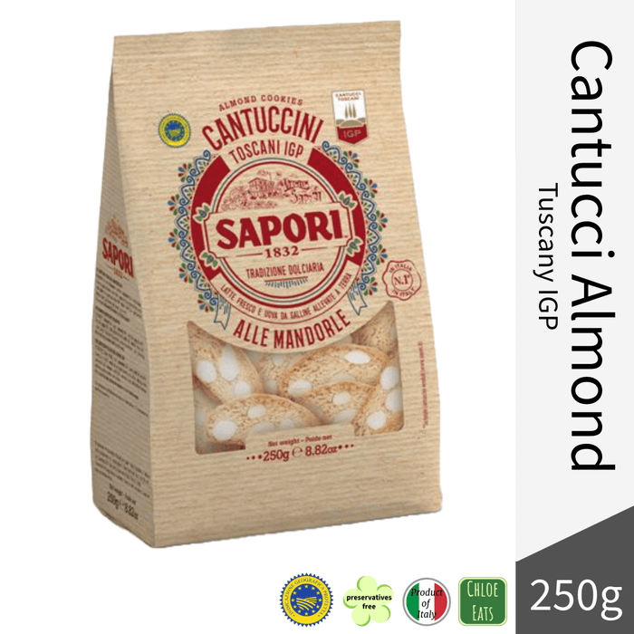 Sapori 1832 Cantucci Cantuccini Toscani IGP Almond Cookies