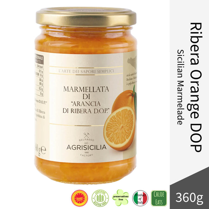 Agrisicilia Italian Marmalade Jam - Ribera Orange DOP