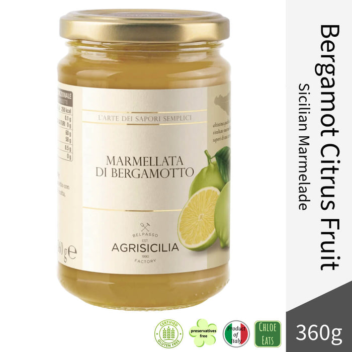 Agrisicilia Italian Marmalade Jam - Bergamot Citrus fruit