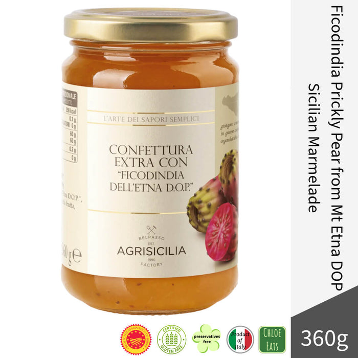 Agrisicilia Italian Marmalade Jam - Ficodindia Prickly Pear from Mt Etna DOP