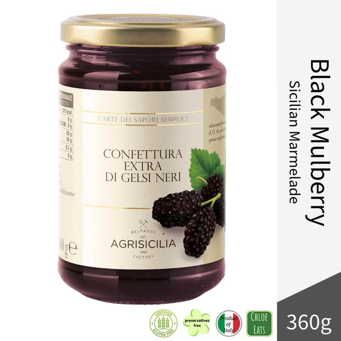 Agrisicilia Italian Marmalade Jam - Black Mulberry