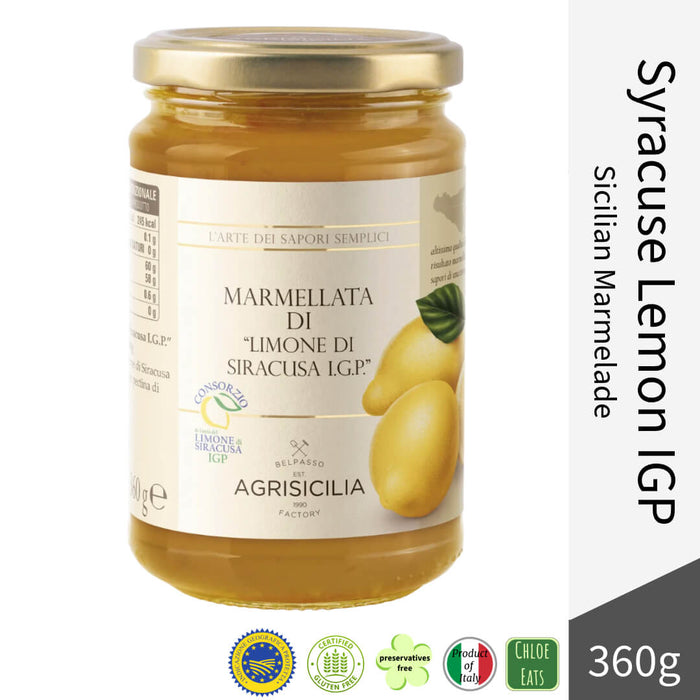 Agrisicilia Italian Marmalade Jam - Syracuse Lemon IGP