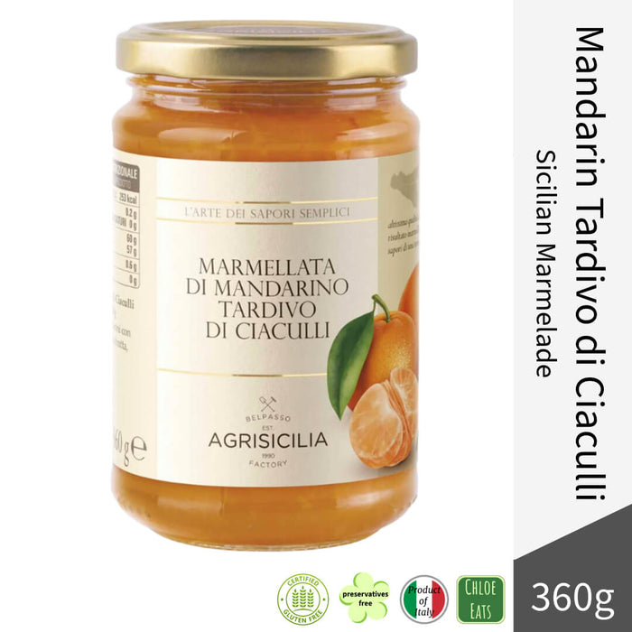 Agrisicilia Italian Marmalade Jam - Mandarin Tardivo di Ciaculli