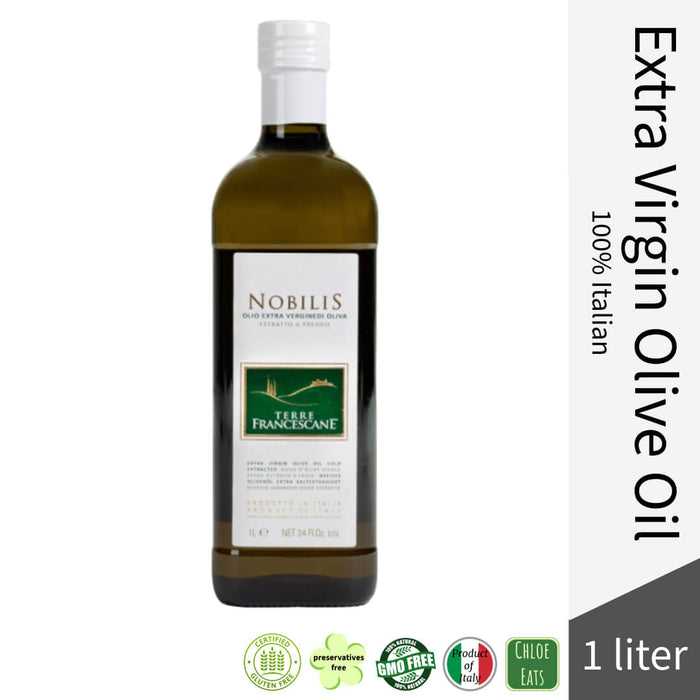 Terre Francescane Italian premium Extra Virgin Olive Oil EVOO Nobilis - Bottle 1l