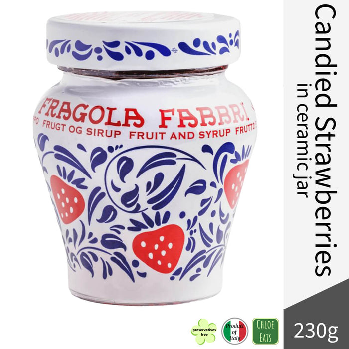 Fabbri Italian Candied Strawberries in Syrup 230g