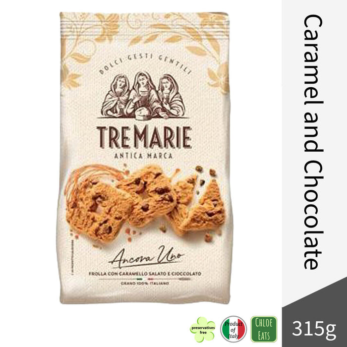 Tre Marie Italian Cookies 315g - Caramel and Chocolate