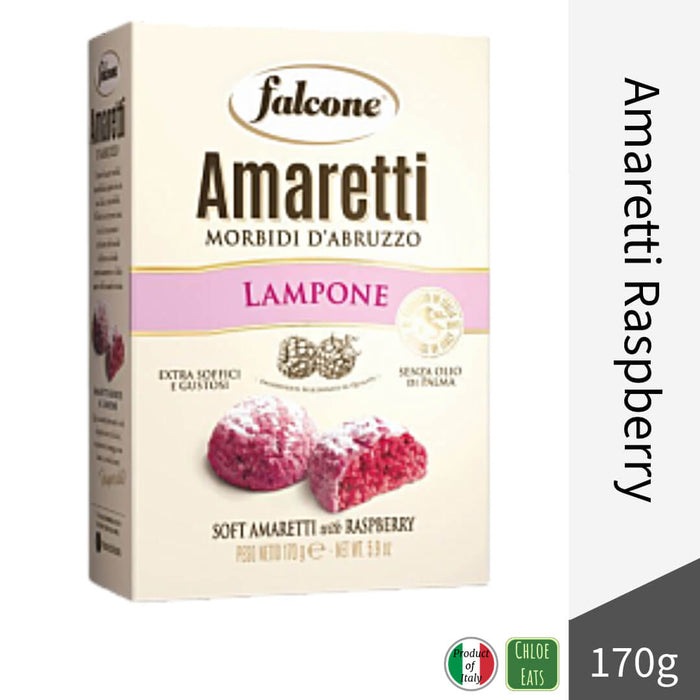 Falcone Italian Soft Amaretti Cookies 170g - Raspberry