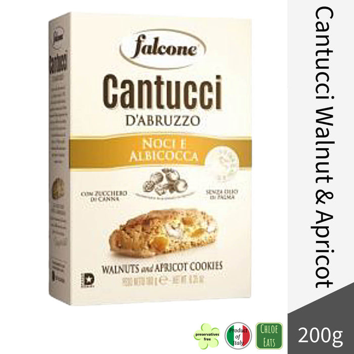 Falcone Italian Cantucci Cookies 200g - Walnut and Apricot