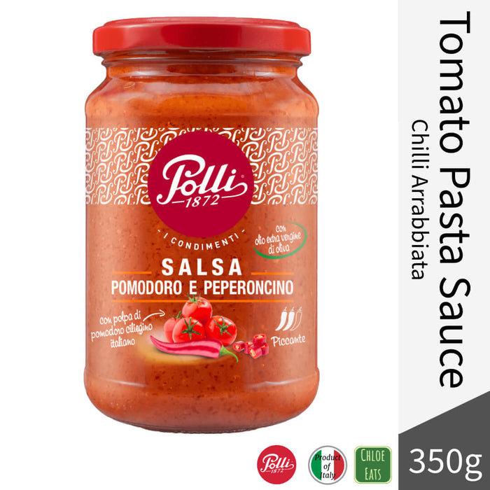 Polli Italian Tomato sauce for pasta 350g - Chilli Arrabbiata