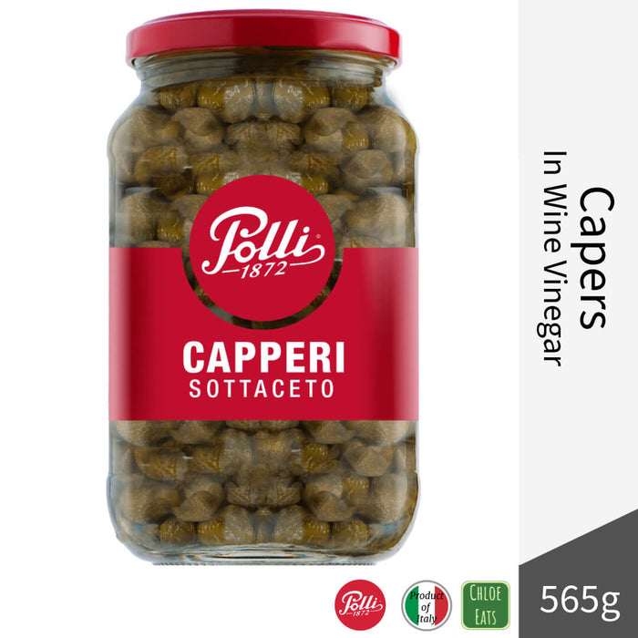 Polli Italian Capers in Wine Vinegar 565g