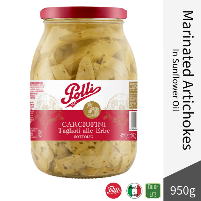 Polli Italian Marinated Artichokes in Sunflower Oil 950g