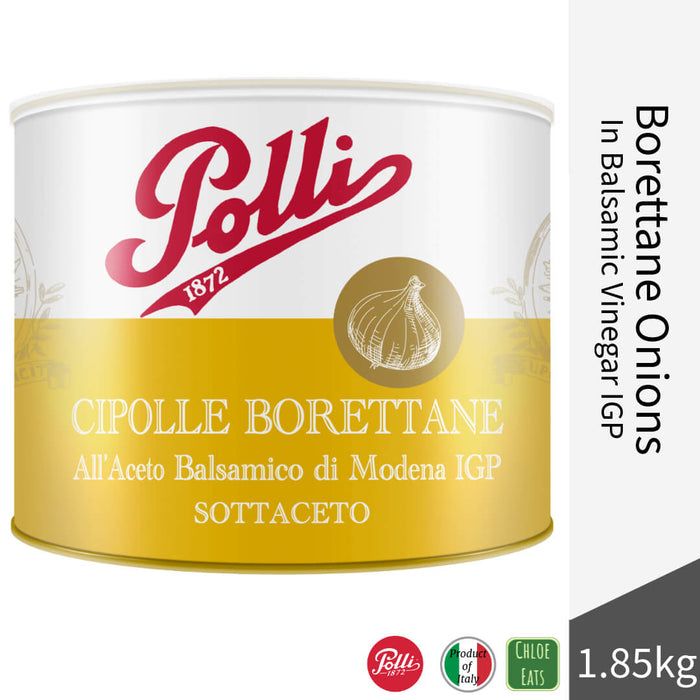 Polli Italian Borettane Onions in Balsamic Vinegar 1.85kg