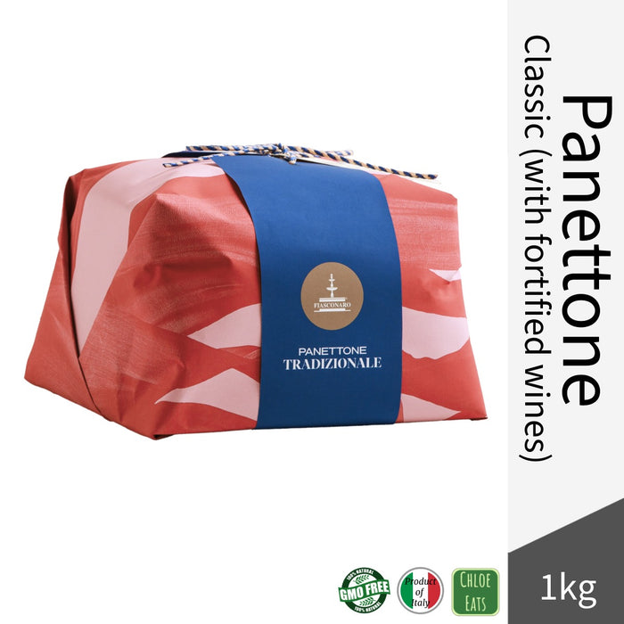Fiasconaro Italian Panettone - Classic with Fortified Wines - Hand wrapped 1kg