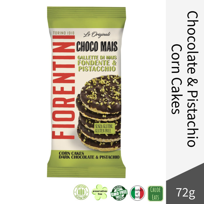 Fiorentini Italian Corn Cakes with Dark Chocolate and Pistachio Grain 72g