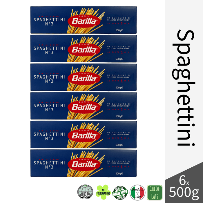 Barilla Italian pasta Spaghettini No3 (bundles of 6/24pcs available)