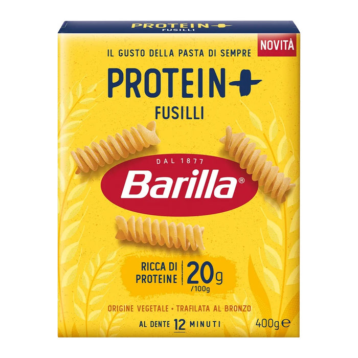 Barilla Italian High Protein Fusilli Pasta 20% 400g