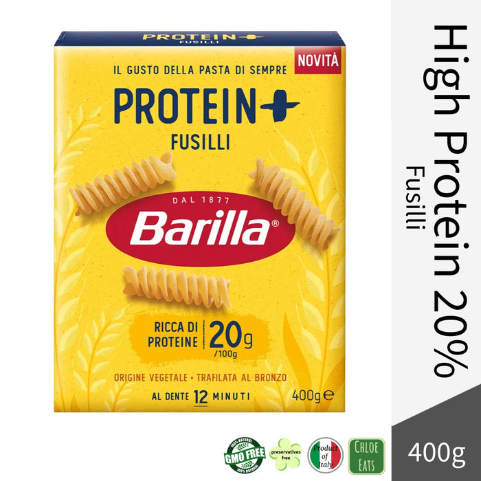 Barilla Italian High Protein Fusilli Pasta 20% 400g