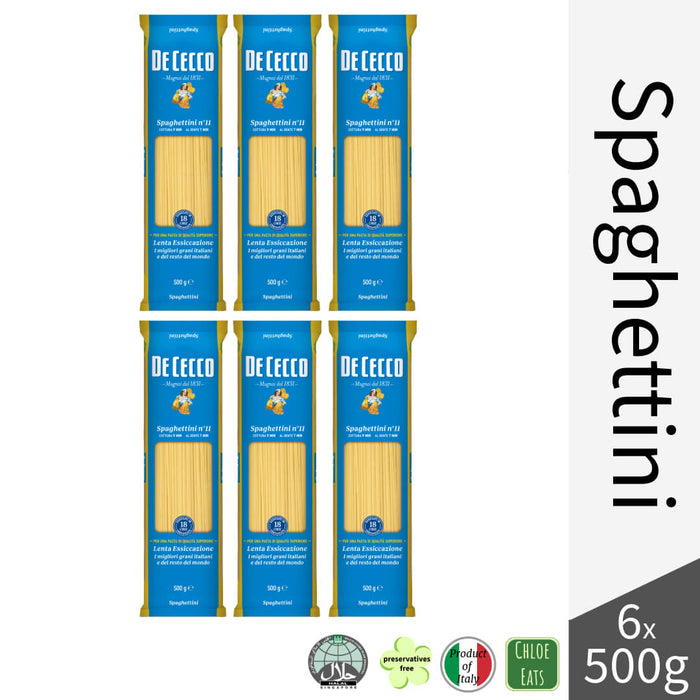 De Cecco pasta Spaghettini No11 (bundles 6/24pcs available)
