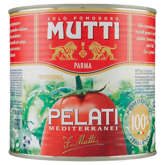 Mutti Italian Pomodori Pelati peeled tomatoes 2.5kg