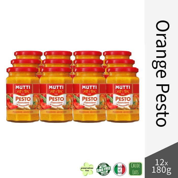 Mutti Italian Orange Pesto Sauce 190g