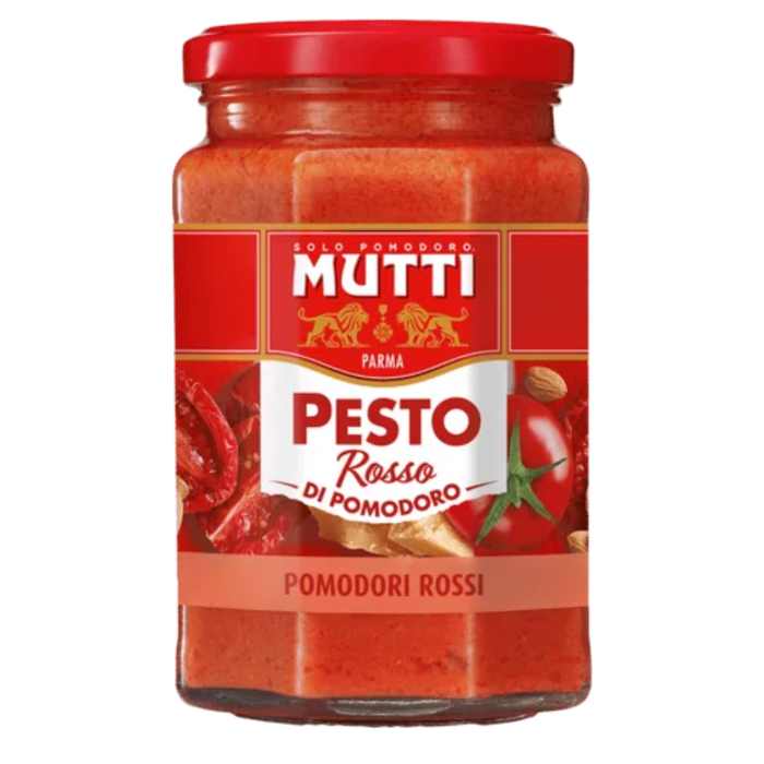 Mutti Italian Pesto sauce with Red Tomatoes