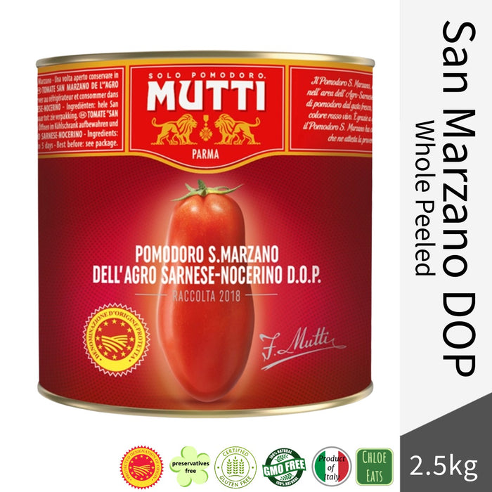 Mutti Italian SAN MARZANO DOP Peeled Tomatoes 2.5kg