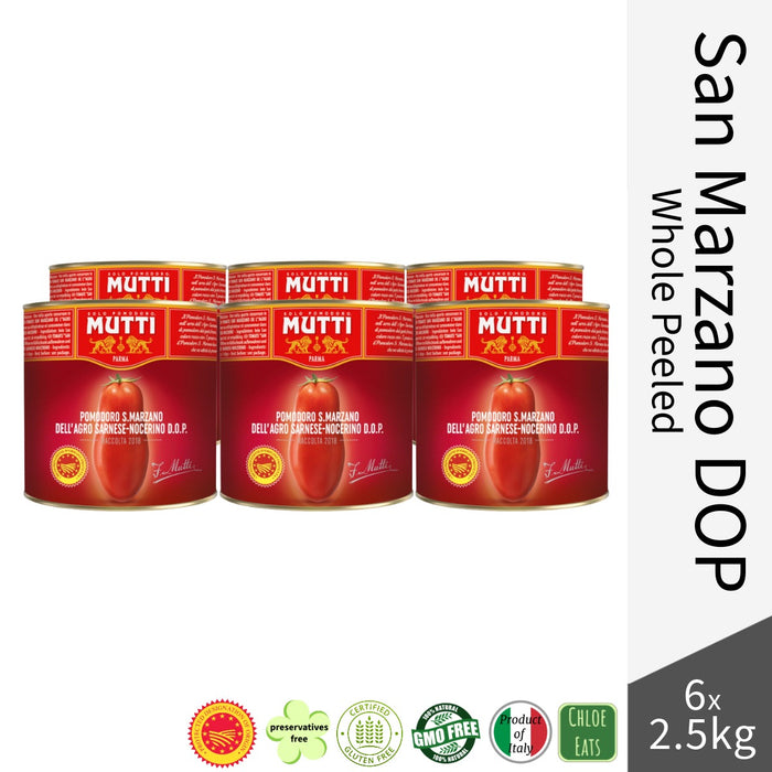 Mutti Italian SAN MARZANO DOP Peeled Tomatoes 2.5kg