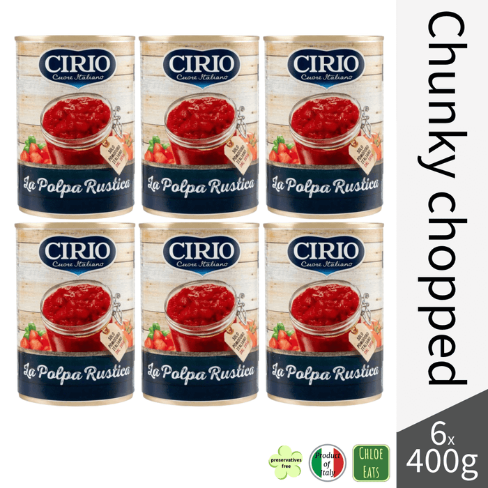 Cirio Polpa rustica chunky chopped tomatoes (bundles 6/24pcs available)