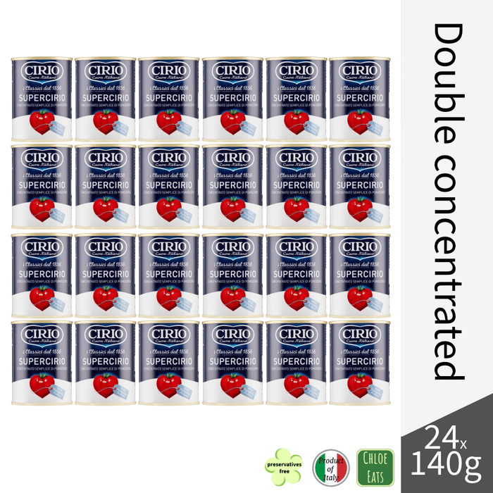 Cirio double concentrated tomato paste (bundles 6/24pcs available)