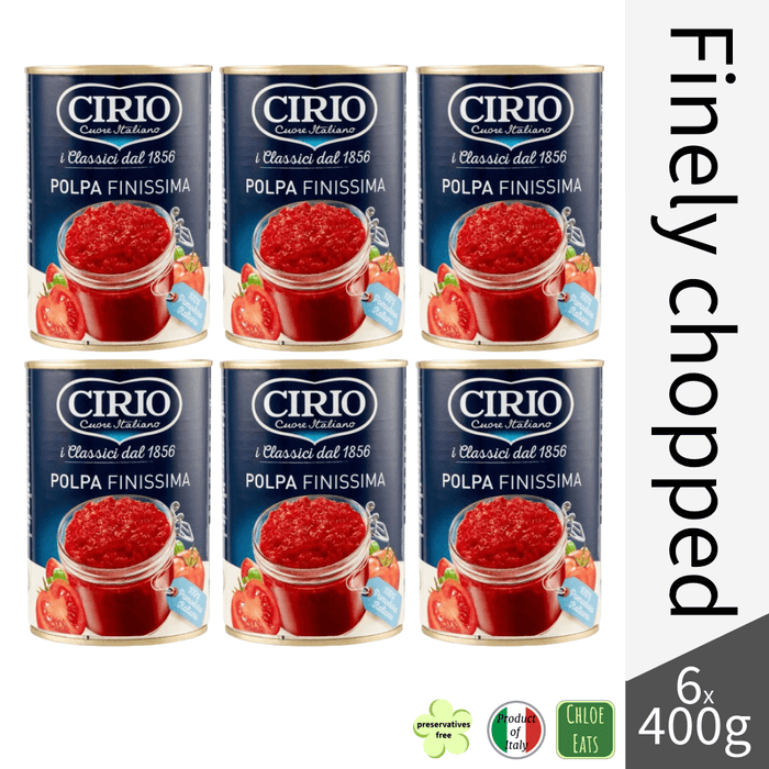 Cirio Polpa finissima finely chopped tomatoes (bundles 6/24pcs available)